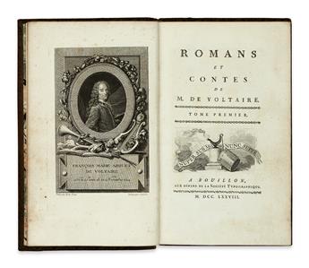 VOLTAIRE, FRANÇOIS-MARIE AROUET DE. Romans et Contes.  3 vols.  1778